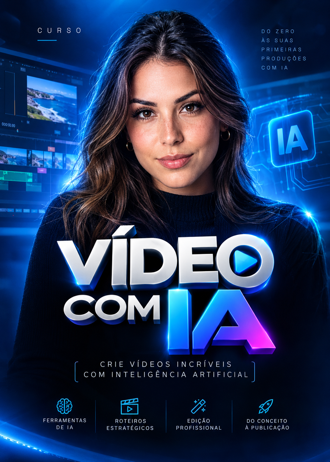Capa do curso Vídeo Com IA com Lyz